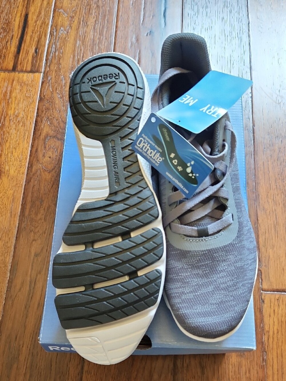 Reebok Cloudride DMX Dark Gray Knit Casual Sneakers - Picture 4 of 4